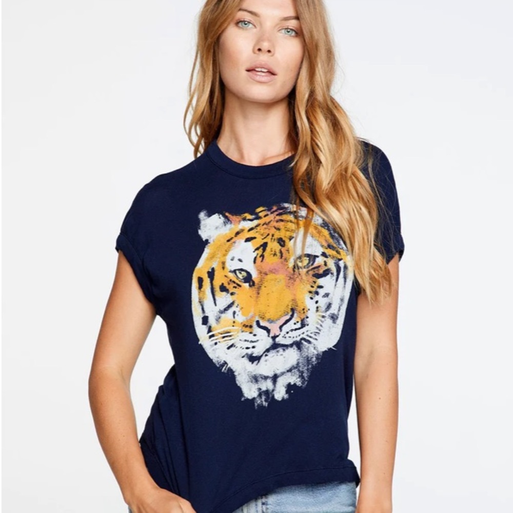 Chaser Navy Tiger Graphic Tee
